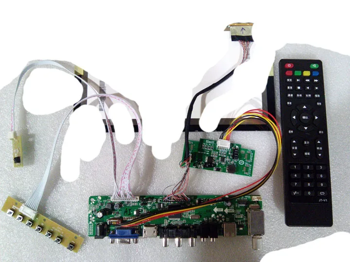 WITHOUT PANEL B101UAN02.1 DIY HD дисплей ТВ проектор 10," USB воспроизведение VGA/HDMI/AV/tv функция драйвер платы - Цвет: WITHOUT PANEL