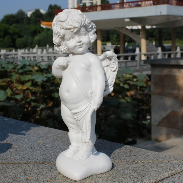 Статуэтки из пасторальной смолы ангел любовь Бог Купидон ремесла наружная