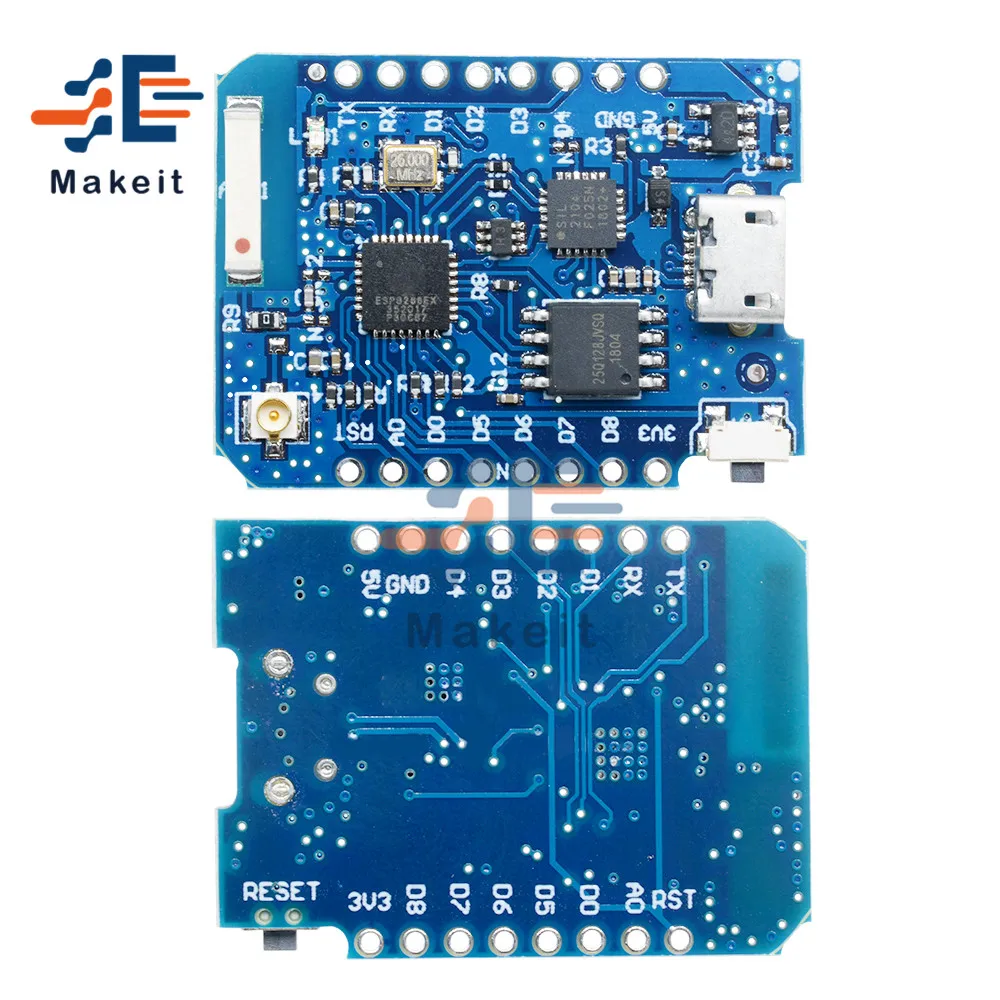 Внешний антенный разъем для WEMOS D1 Mini Pro 16M Bytes NodeMCU ESP8266 ESP-8266EX CP2104 WIFI макетная плата