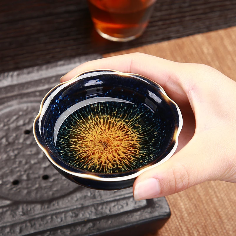 Китайская чайная чашка улучшенный дизайн меняющая печь керамическая домашняя