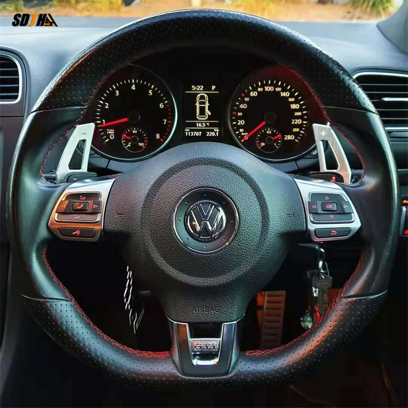 

Car Steering Wheel Shift Paddle Aluminum Alloy Shifters Sticker Extension Shifter For Vw Golf Scirocco Tiguan Magotan Touran