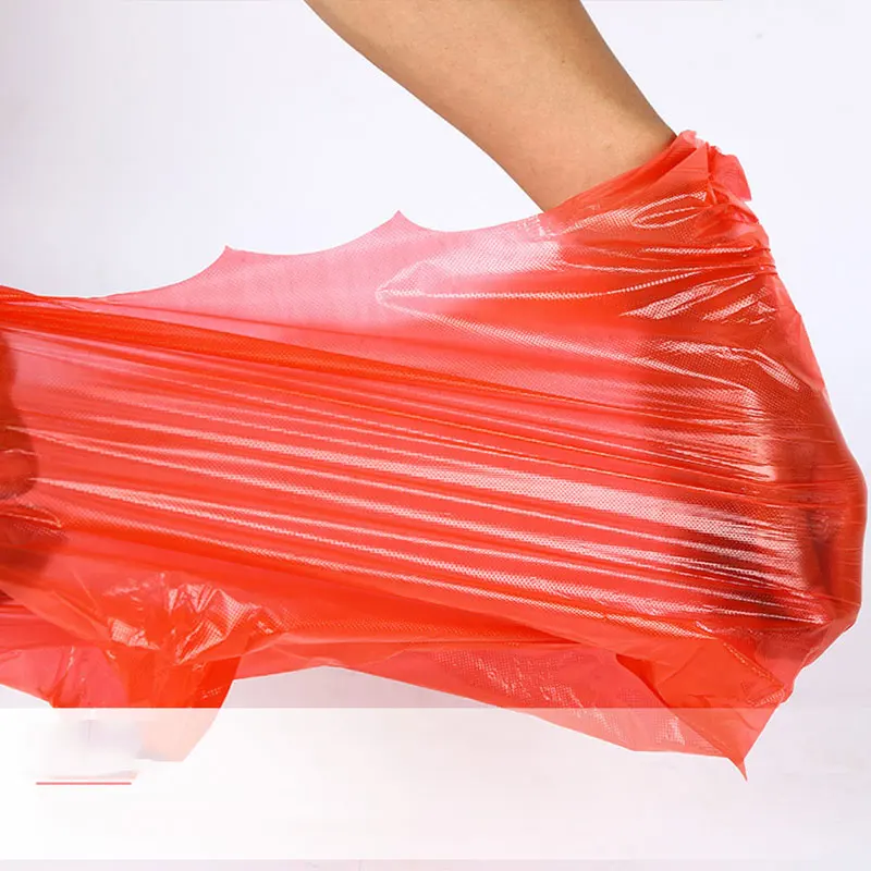 

50pcs/bundle Red Plastic Vest Shopping Bag Thicken Wholesale Large Portable Disposable Fruit Vegetable Packaging Convenient Bag