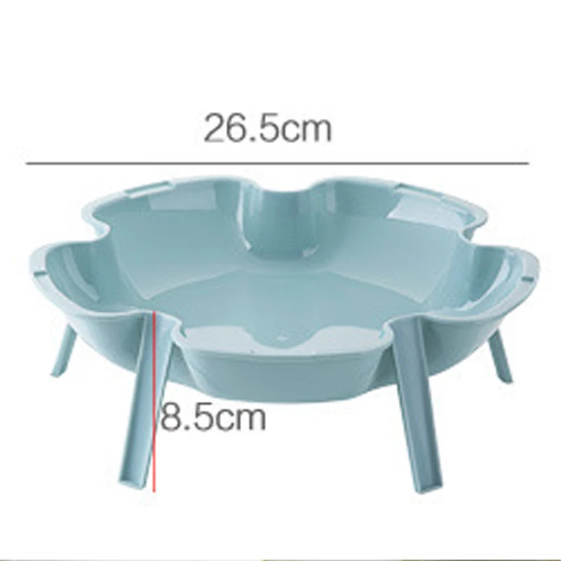 3 шт./компл. Штабелируемая Фруктовая тарелка в форме цветка пластиковый поднос