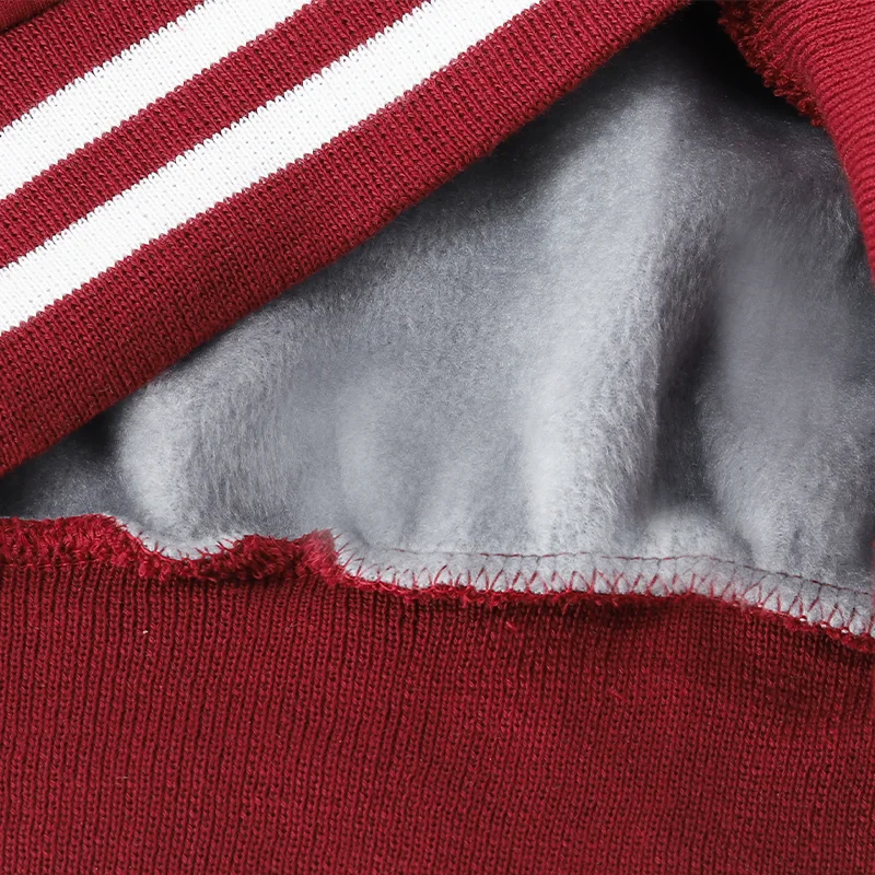 Winter New Plus Velvet Warm Jacket Custom Korean Version Of The Classic Baseball Uniform Print Embroidery Personality Pattern