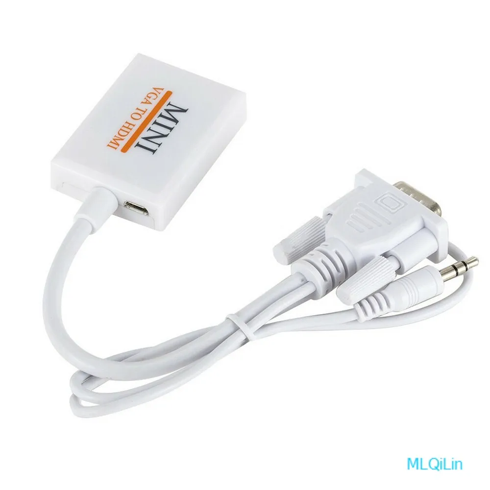 Кабель VGA-HDMI HD кабель с аудиопреобразователем ПК на ТВ | Автомобили и мотоциклы
