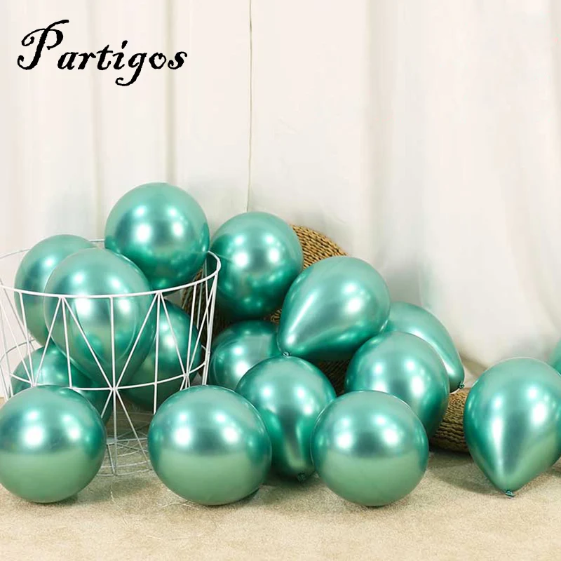 100/200 шт 5/10 дюймов Новый хром шары из латекса цвета металлик надувные Globos