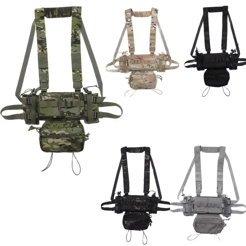 Multicam/Brown/Black/mcbk Tactical Airsoft Micro Fight Chassis MK3 Chest Rig