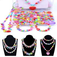 diy handmade beaded toy creative loose spacer beads crafts making bracelet necklace jewelry kit gift