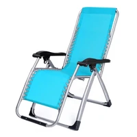 foldable reclining chair indoor office outdoor garden bbq camping metal folding recliner beach lunch break leisure bed