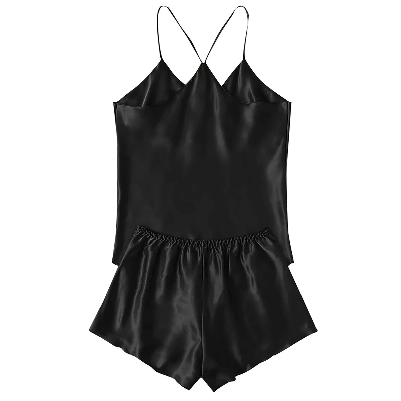 

Women Sexy-Lingerie G-String Set Female low-Rise Sleepwear Satin Silk Babydoll Lace Up Nightwear Pajamas Set Intimates Bras