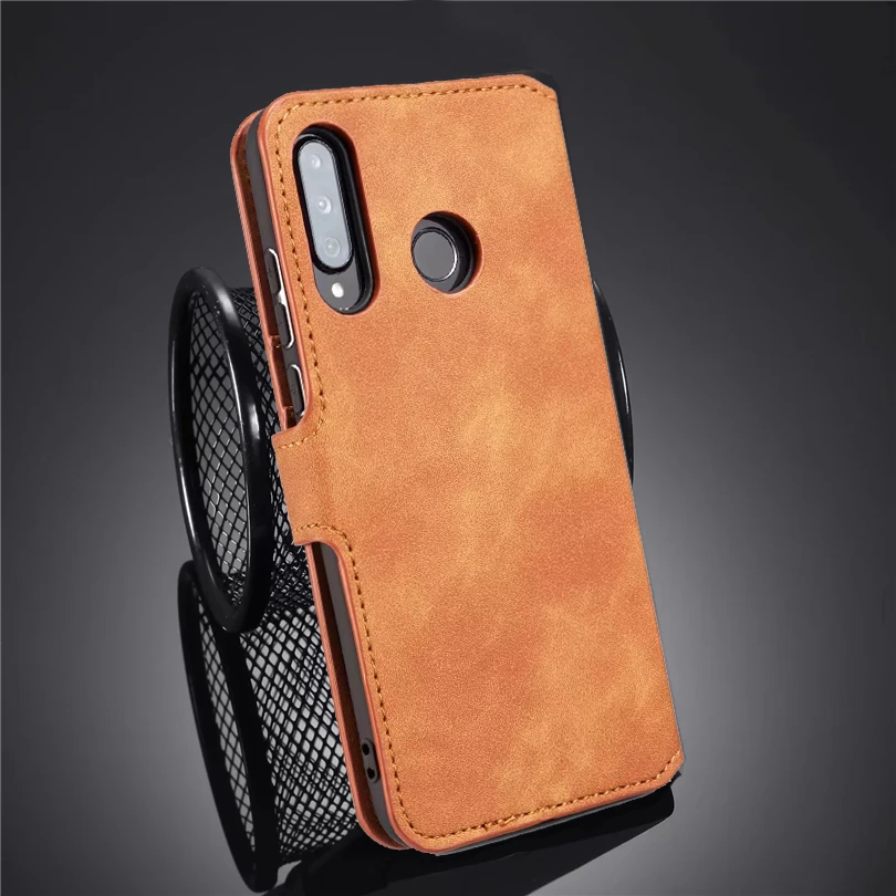 Kickstand Flip Leather TPU Phone Case For Huawei P30 P20 Lite P Smart Business Retro Matte Cover Y5 Y6 Y9 2019 | Мобильные телефоны