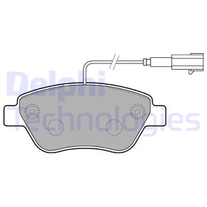 

DELPHI LP2276 BRAKE LINING ON 03 ALB-PALIO FIORINO-BIPPER-NEMO "BOTH FISLI"
