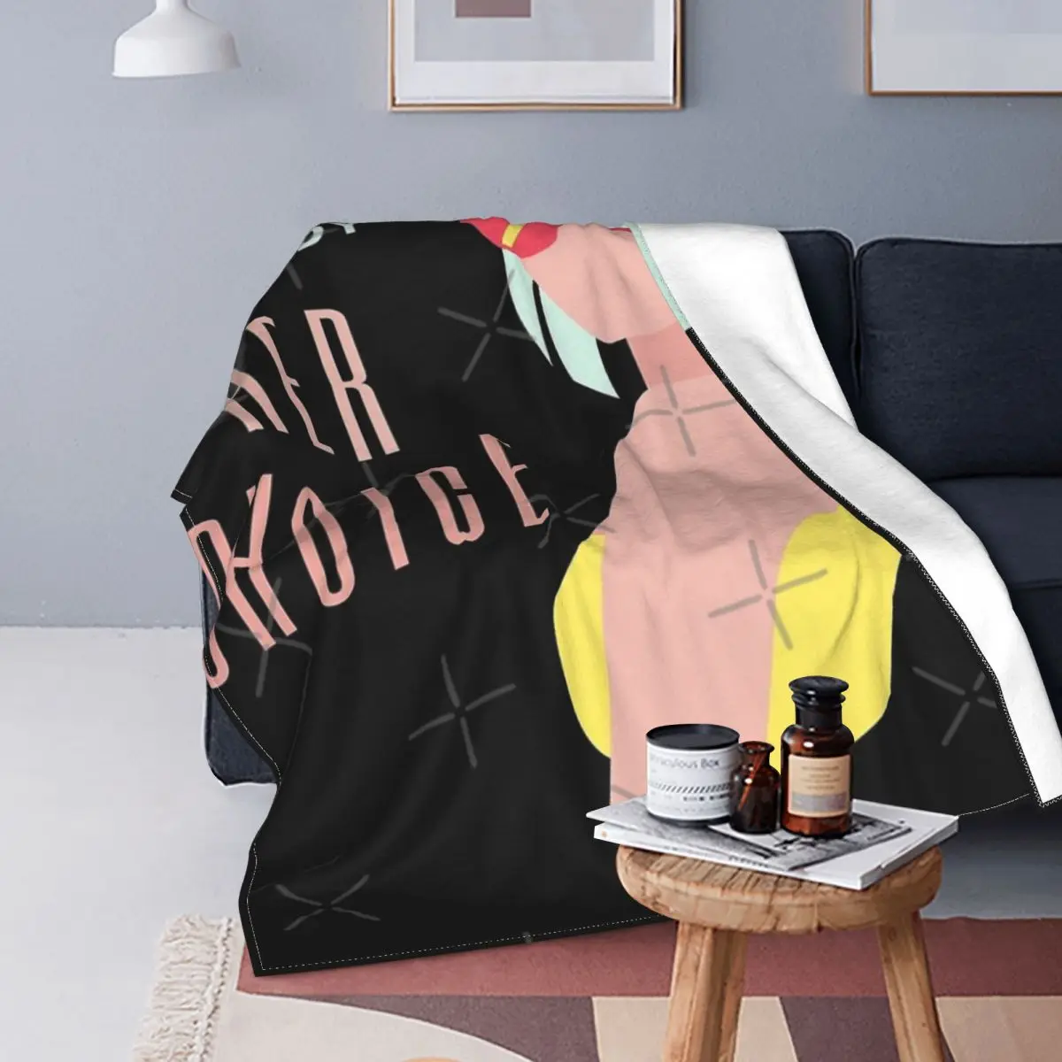 

Her Body Her Choice-colcha a cuadros para cama, manta térmica a cuadros para sofá, Picnic, 35