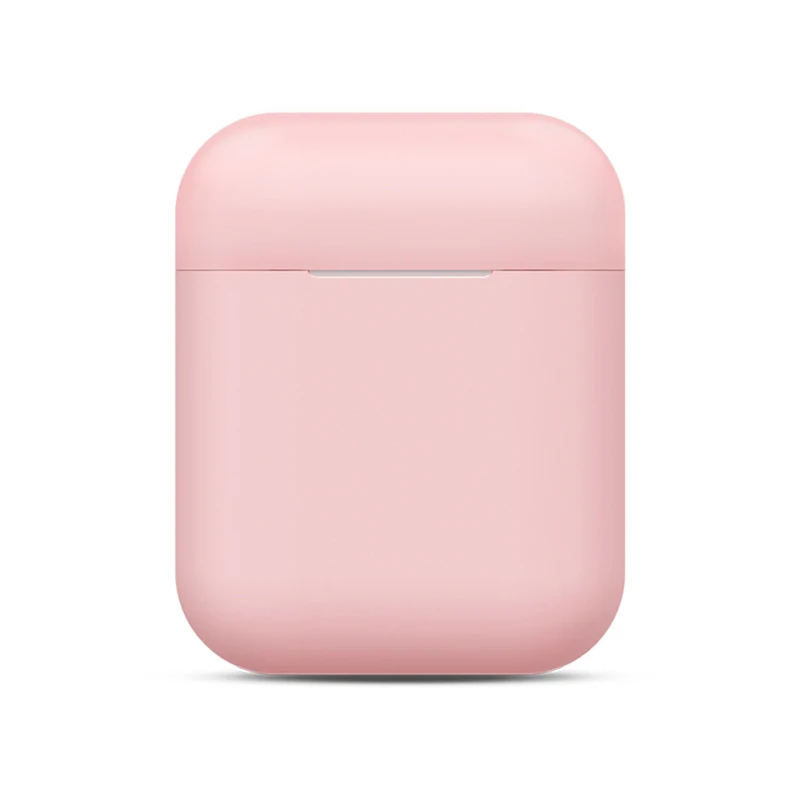 Pink Case Ультратонкий Мягкий силиконовый чехол для Apple AirPods 2 для Air Pods противоударный защитный чехол для наушников Водонепроницаемый Аксессуар для гарнитуры - Цвет: Pink Case
