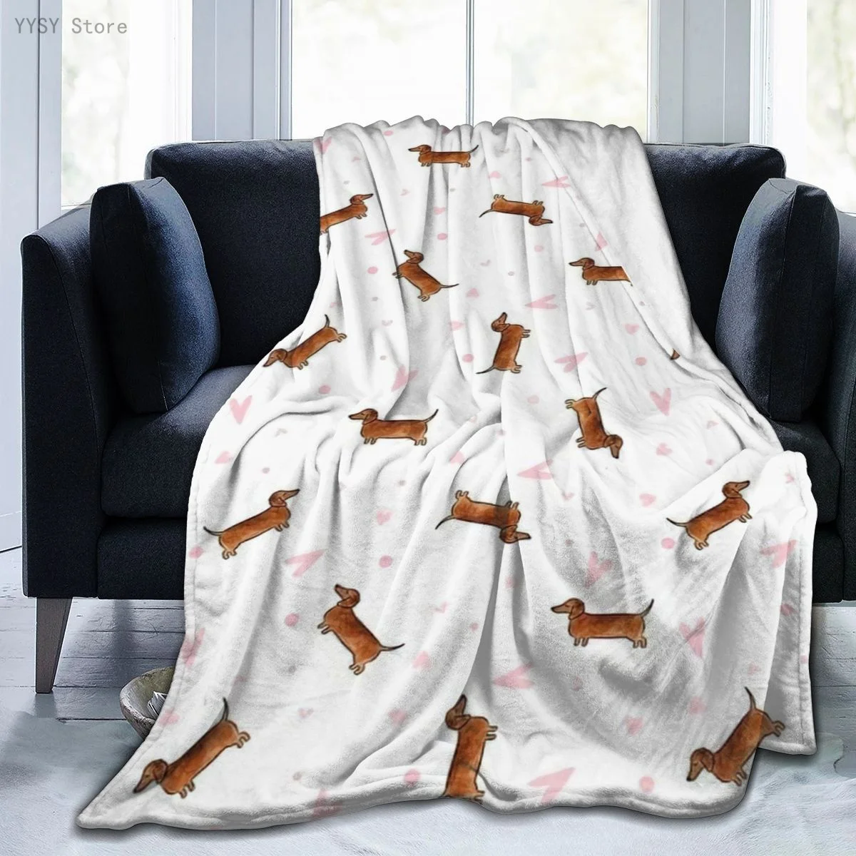 

Dachshund (1) Anime printed Ultra-Soft Micro Fleece Blanket flannel throw Sherpa bedspread bedding sofa