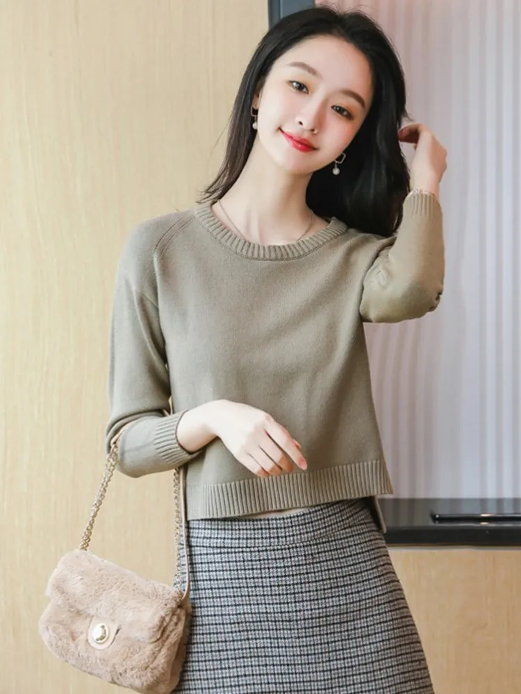 

2021 new popular Customize women sweater personalize advertising A766 long sleeve V neck blue black