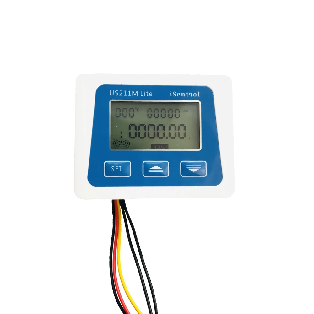 US211M Lite Portable Digital Flowmeter and Turbine Water Flow Sense BSPP G2" SUS304 USS-HS20TA 10-200LPM Cold Sensor iSentrol |