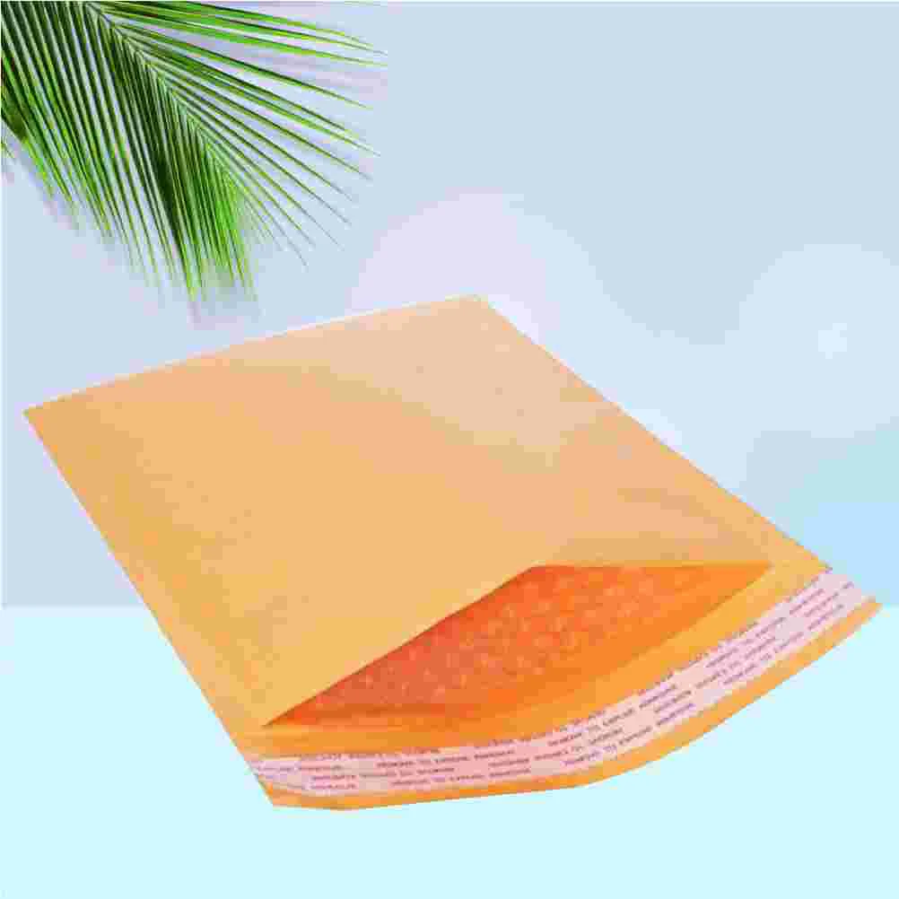 

50Pcs 130x170mm Kraft Bubble Film Mailing Envelope Bags With Customizing