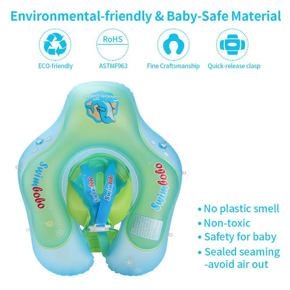 

New Upgrades Baby Swimming Float Inflatable Infant Floating Kids Swim Pool Accessories Circle Bathing Summer Toys Toddler Rings