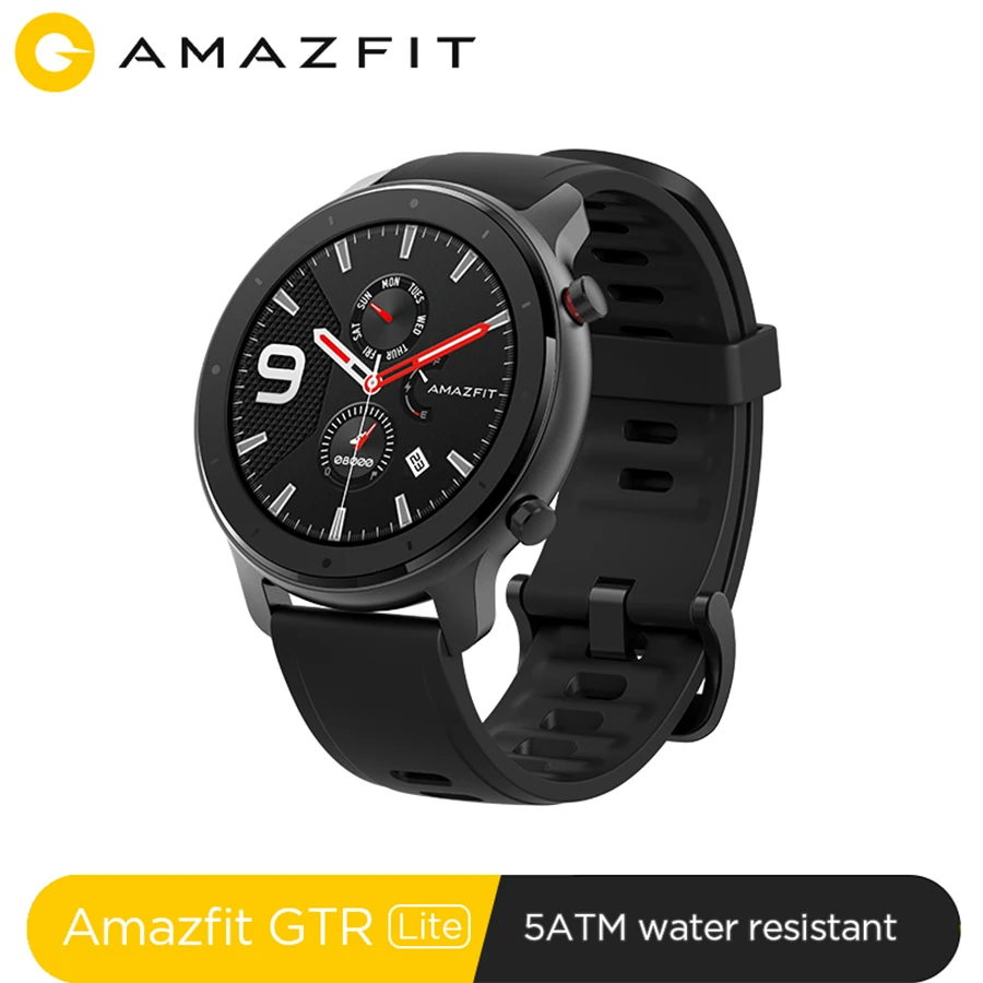 Умные часы Amazfit GTR Lite 47 мм 5 АТМ водонепроницаемые умные с аккумулятором на 24 дня