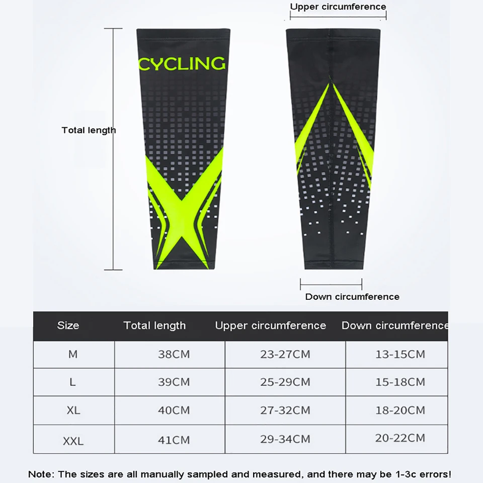 

1 Pair Ice Fabric Cycling Arm Sleeve Warmers Basketball Sleeve Running Arm Sleeve Bicycle Arm warmers Camping Summer Sports