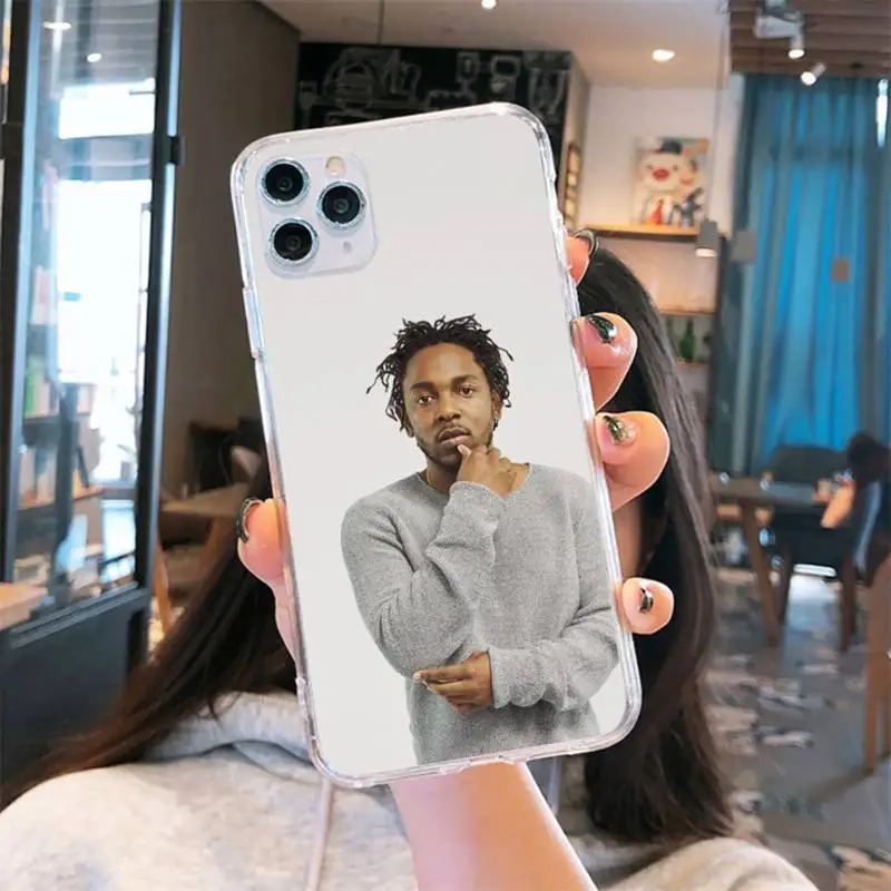

Kendrick Lamar American rapper Phone Case Transparent for iPhone 6 7 8 11 12 s mini pro X XS XR MAX Plus