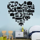 Настенные наклейки для геймеров, наклейки на контроллеры, для девочек, мальчиков, для спальни, для детей