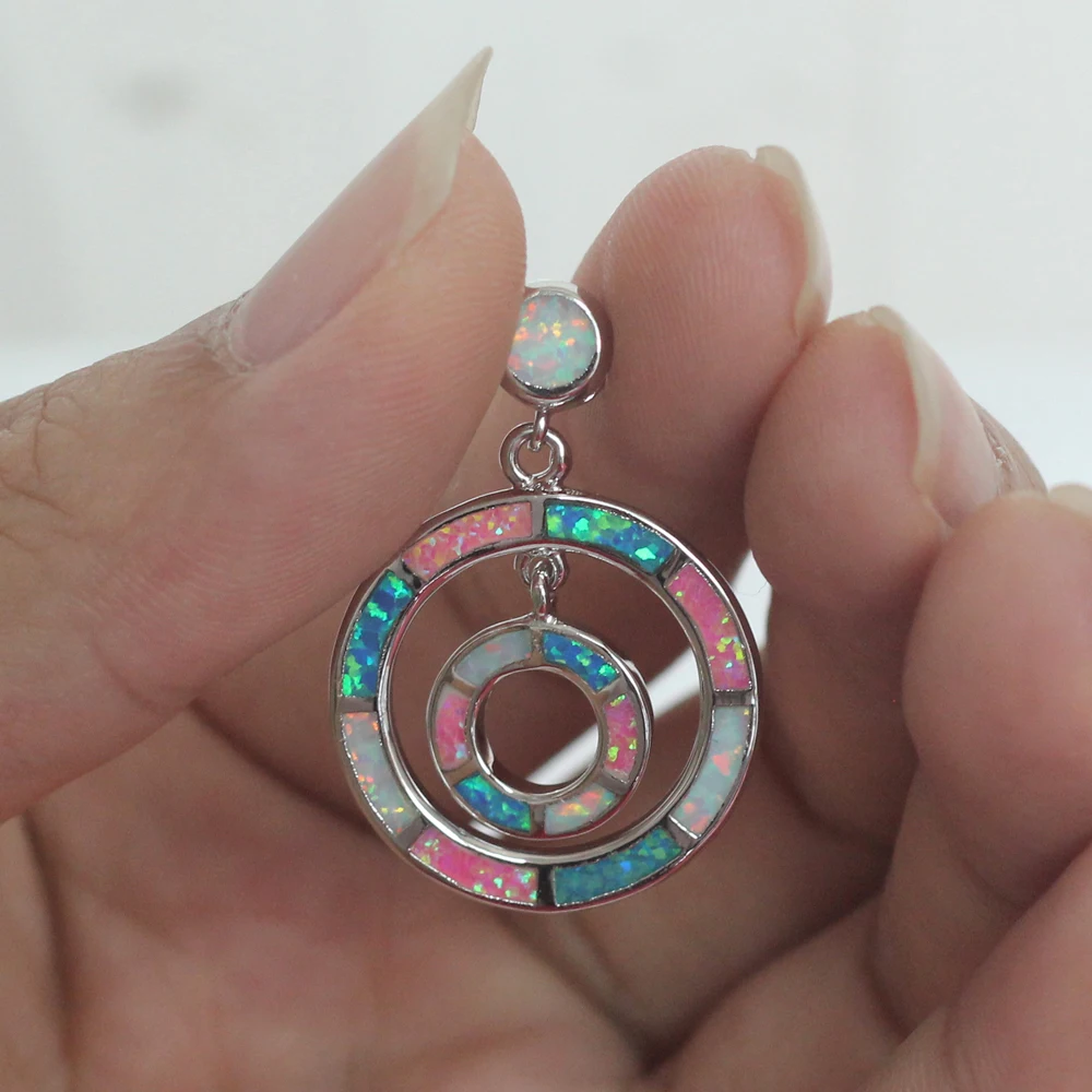 

Generous Multicolor Fire Opal Fashion Jewelry Unisex Pendant Necklace