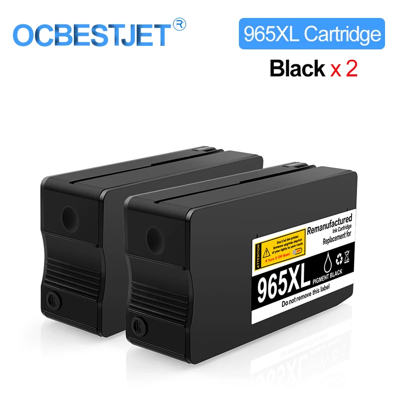 

Картридж чернильный совместимый с HP 965 965XL Officejet Pro 9010 9012 9013 9014 9015 9018 9019 9020 9022 9023 9025 9028, 2 шт.