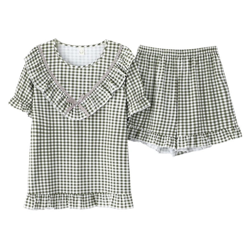 Пижама женская хлопковая свободного покроя большого размера | Женская одежда