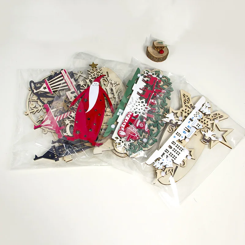 Креативные рождественские деревянные украшения новый год 2020 подарки для дома