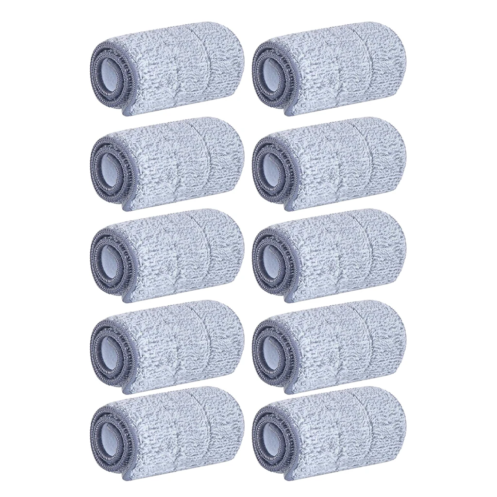

Flat Mop Pads Microfiber Refill Head Cleaning Rag Cloth for Spray Mops 33x12cm