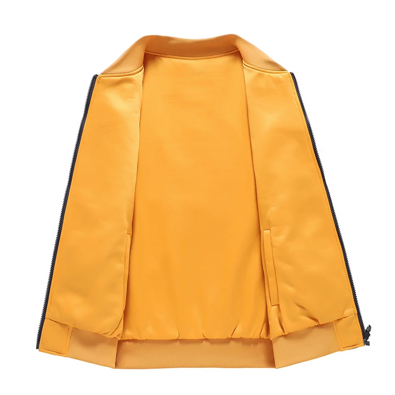 Куртка-бомбер мужская однотонная на молнии в стиле хип-хоп | Мужская одежда