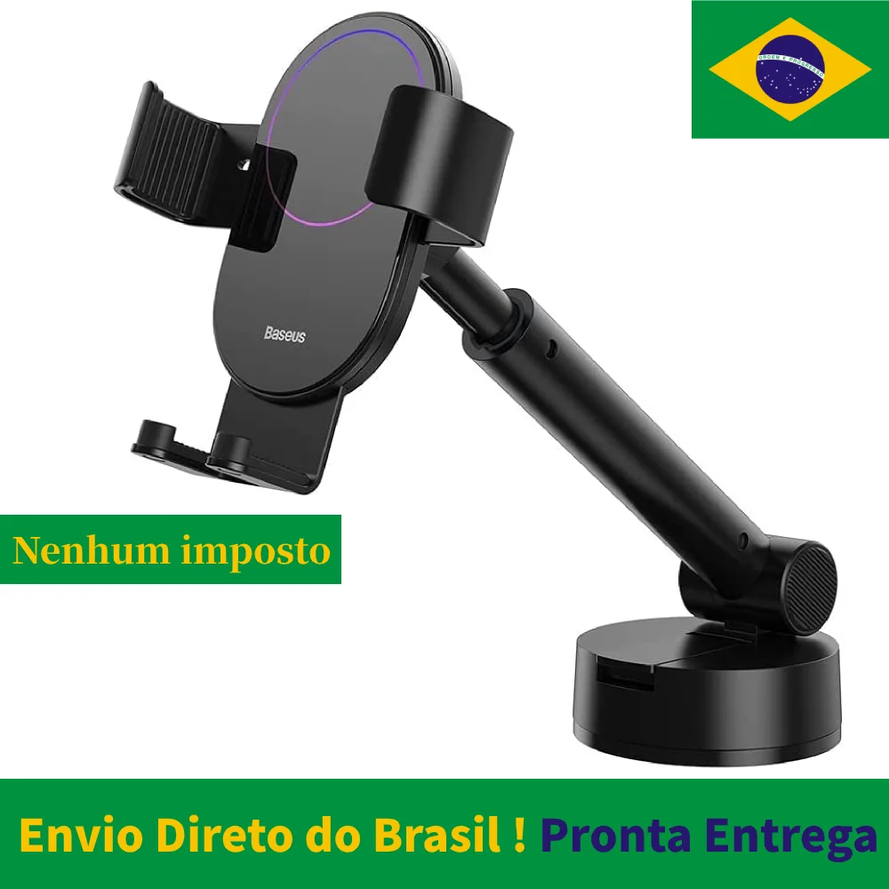 

Suporte Veicular Adesivo Baseus Simplism Gravity Preto