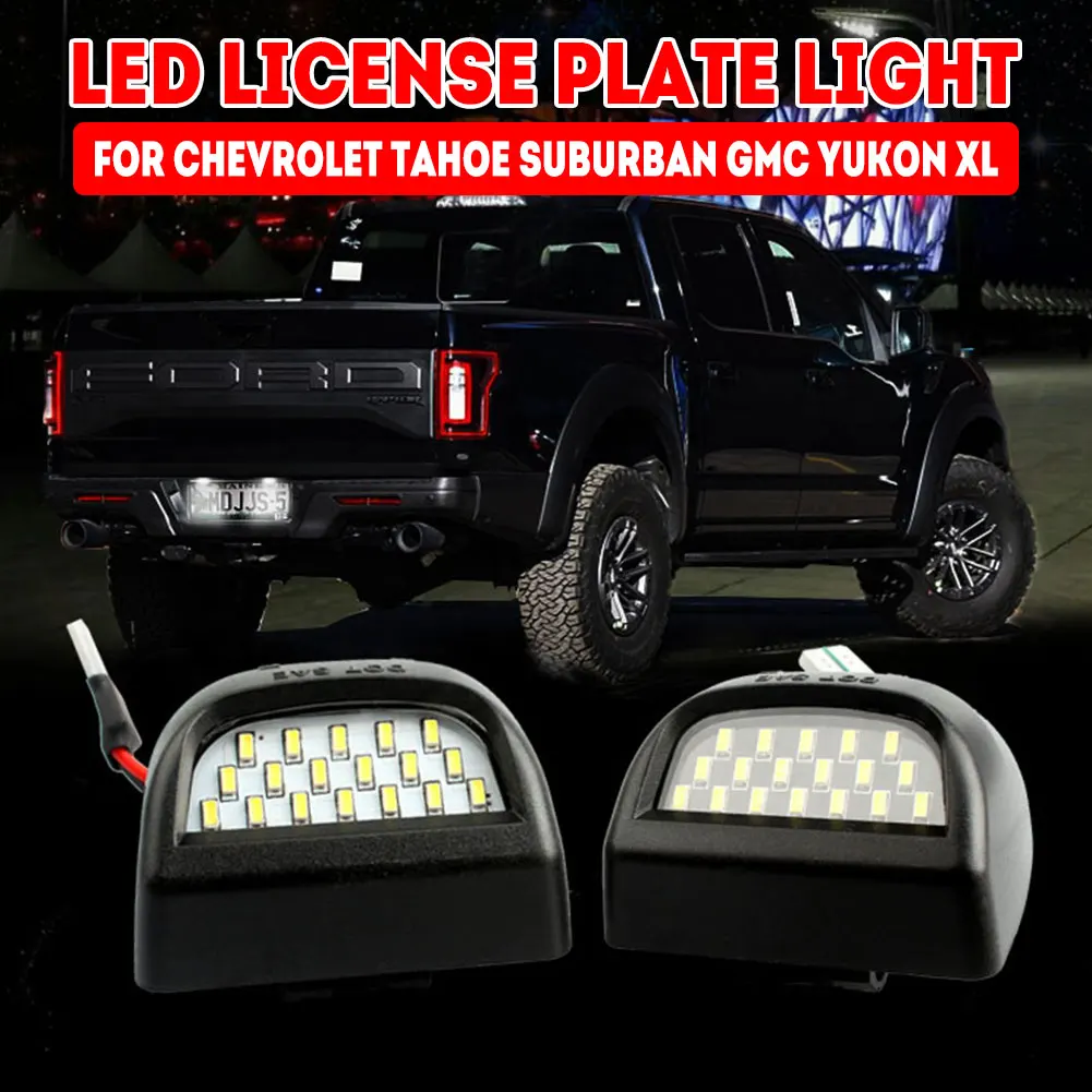 

LED License Plate Light License Plate Light Set Automotive License Plate Light Lamp Bright Dedicated 6500K Bulb