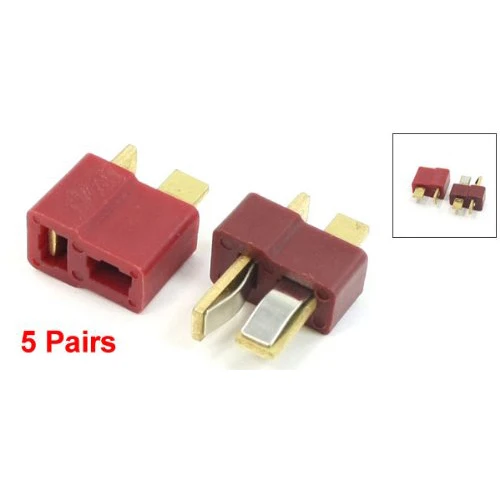 5 Pair Deans Ultra Plug T Male+Female Connector for RC Li-Po Battery Car Plane | Обустройство дома