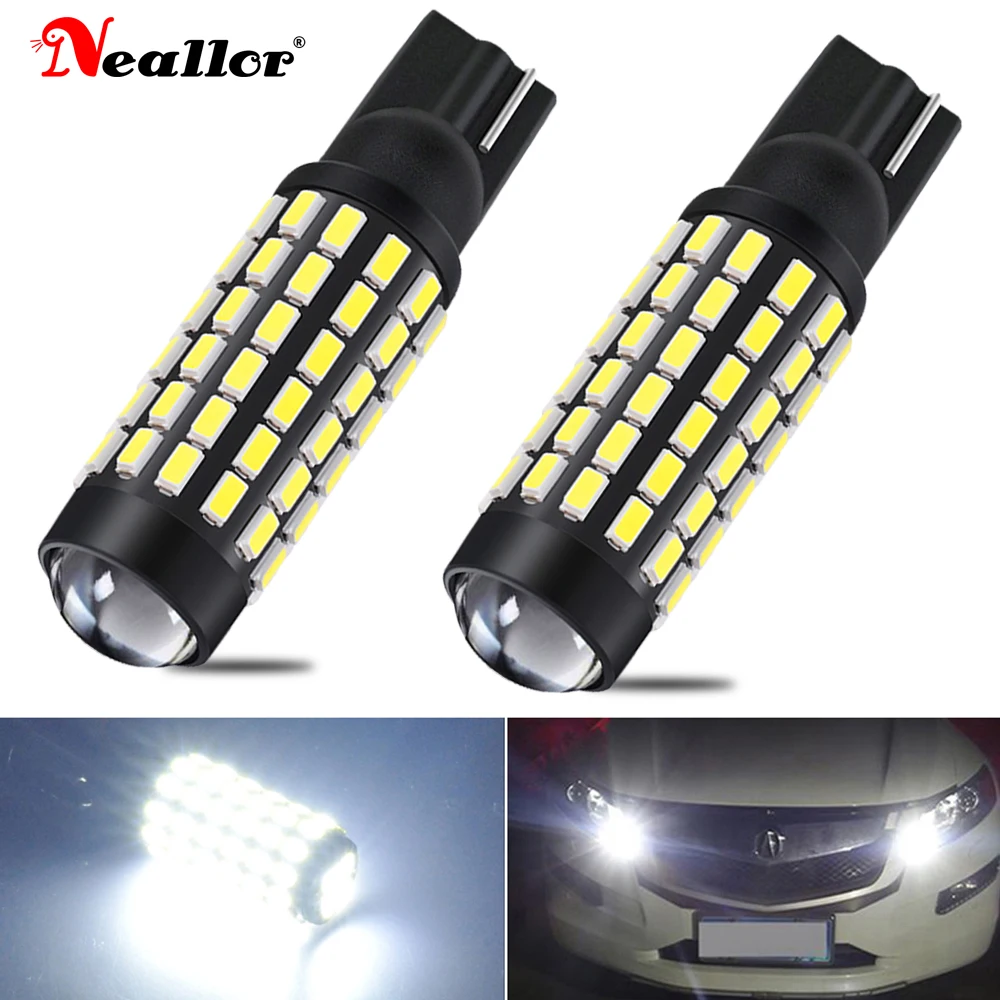 

2x W5W T10 Led Bulbs Canbus 3014 SMD 6000K 168 194 Led 5w5 Car Interior Dome Reading License Plate Light Signal Lamp Turbo Diode