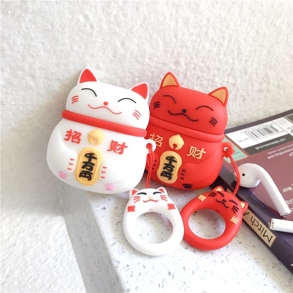 Чехол для наушников CHIPAL Japan Lucky Cat Claw Night Owl Bulldog чехол s AirPods силиконовый Air
