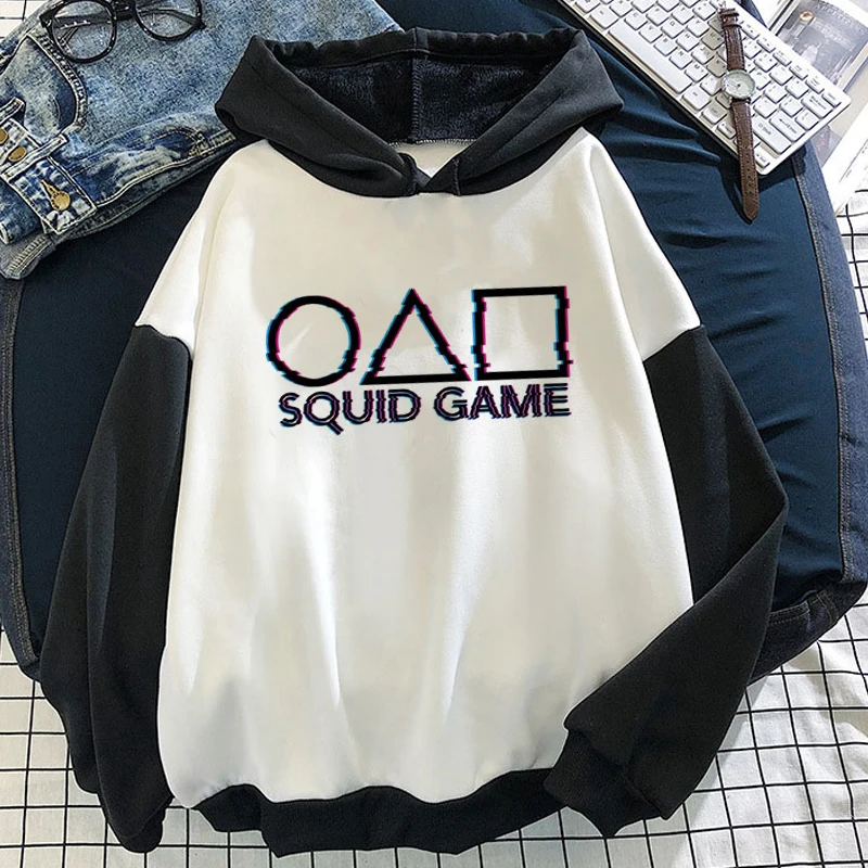 

Korean Squid game cosplay Harajuku Costume squid game 067 Hoodie Tops Women Long sleeve Oversized the game of squid Sweatshirts