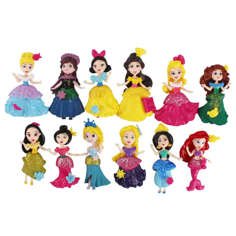

Cartoon Anime Princess Figure Toys Prince Figurine PVC Model Dolls