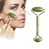 face massage jade roller rose quartz natural stone gua sha slimmer lift wrinkle double chin remover beauty care slimming tools