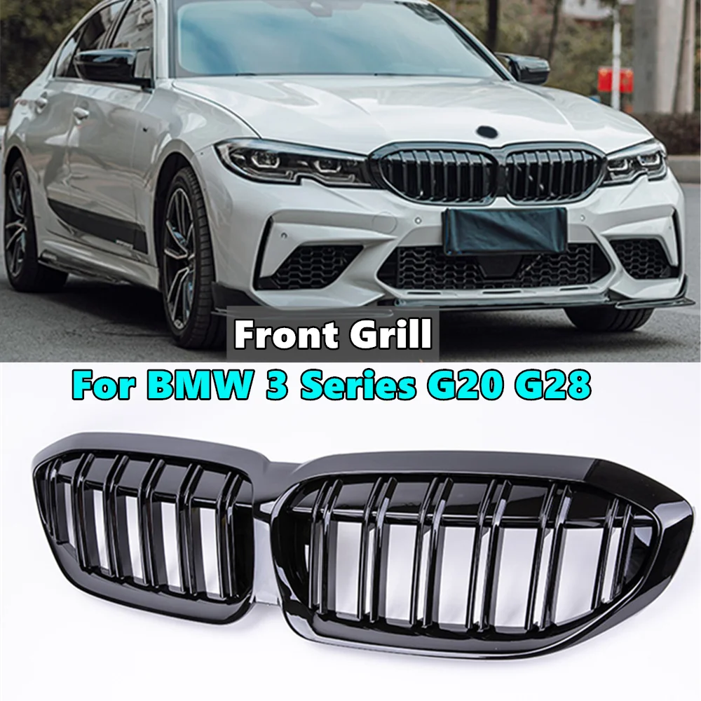

Передний бампер, решетка радиатора, сменная решетка радиатора для BMW G20 G21 G28 3 серии 330i M3 340i 2019-2020, автомобильные аксессуары