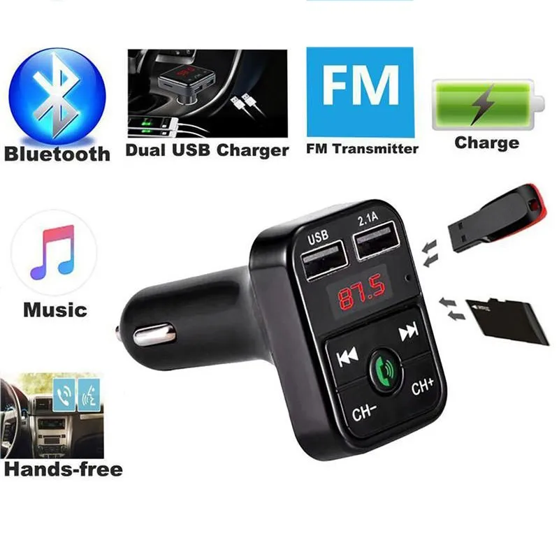 

FM-трансмиттер автомобильный с поддержкой Bluetooth 5,0 и 2 USB-портами