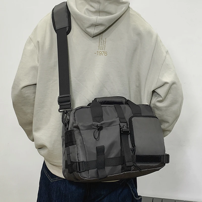 

AOTTLA Handbag New Nylon Waterproof Men's Bag High Quality Brand Fashion Shoulder Bag Men'S Briefcase Teenager Casual Travel Bag