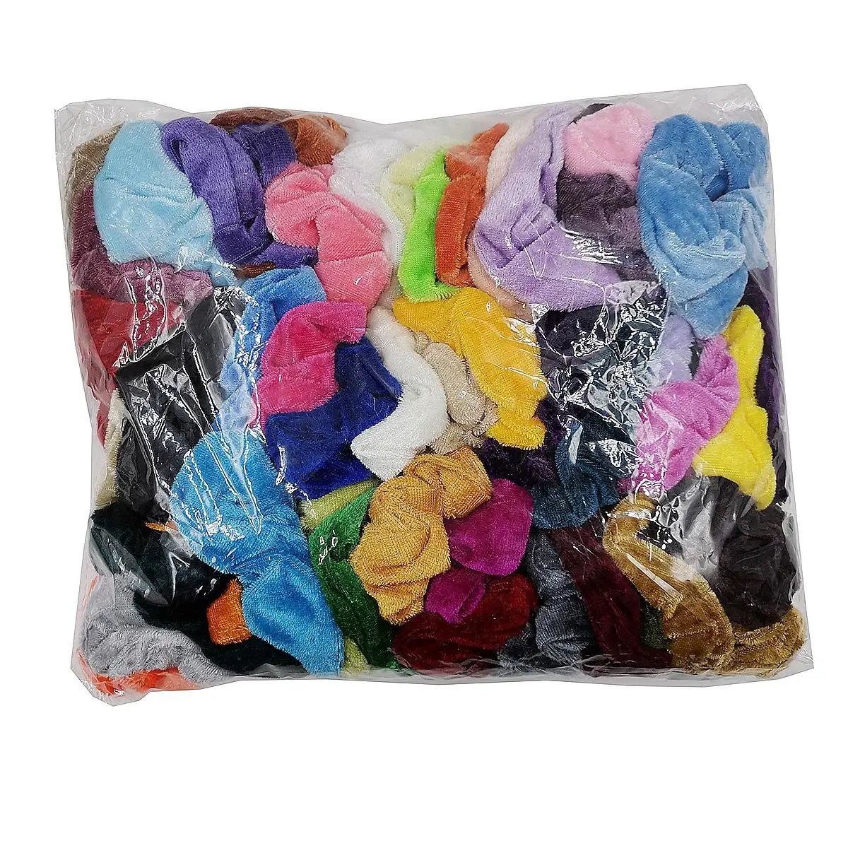 

Solid Color Scrunchies Elastic Velvet Ribbon Hairband Rubber Band Girls Ponytail Holder Fashion Hair Accessories mixed Colors Op