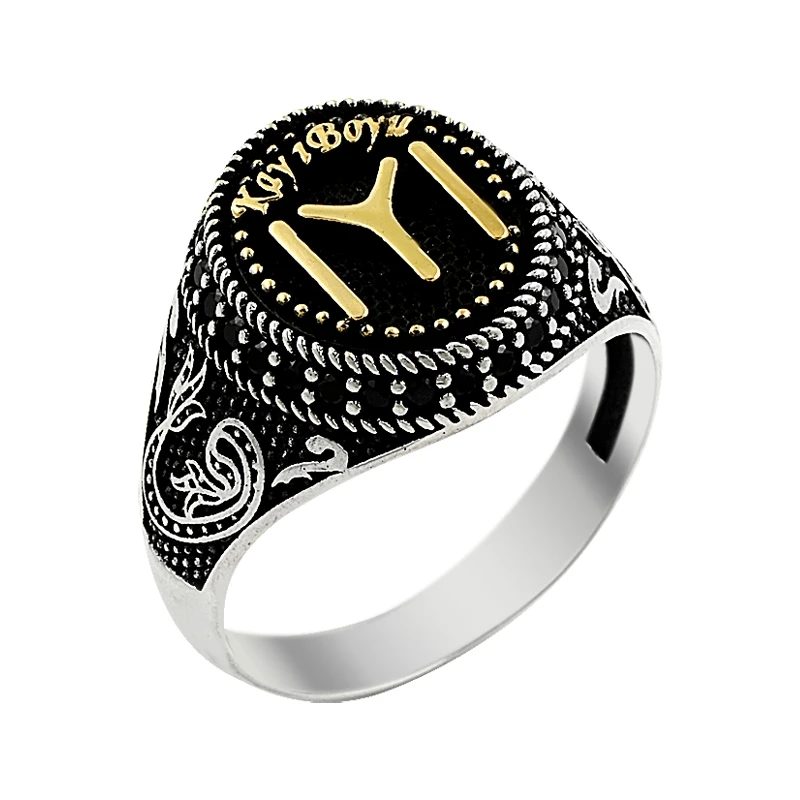

Silverlina Silver Kayi Length Authentic Ring