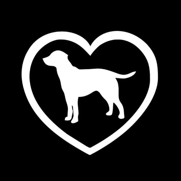 Наклейка Любящий Лабрадор для ноутбука компьютера автомобиля окна бампера