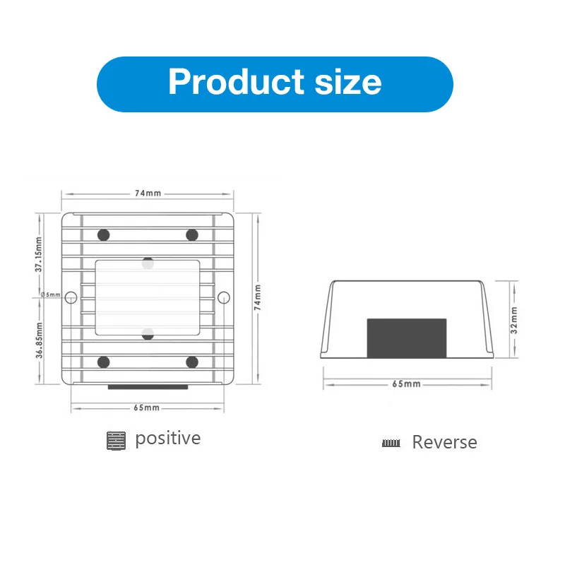 Понижающий водонепроницаемый преобразователь постоянного тока с