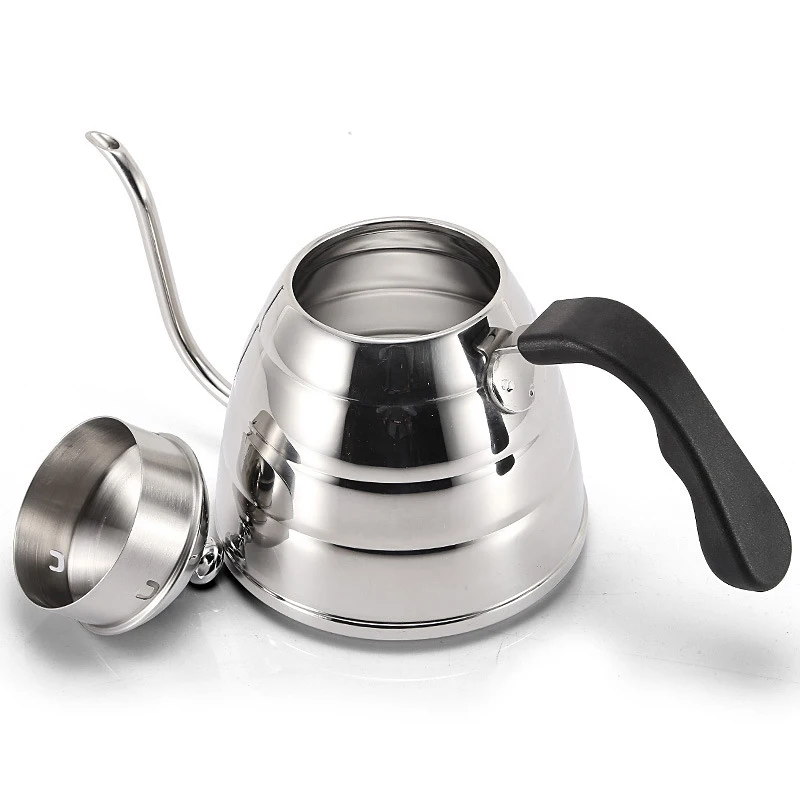 Gooseneck залейте чайник кофейник с воронкой 18/8 нержавеющая сталь Teakettle