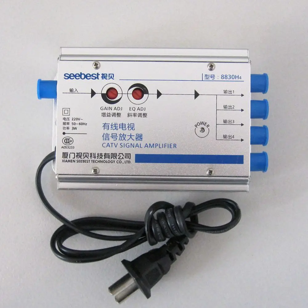 Кабельный ТВ усилитель лаконичный becкхема с замкнутым контуром 1 часть 4 цифровой